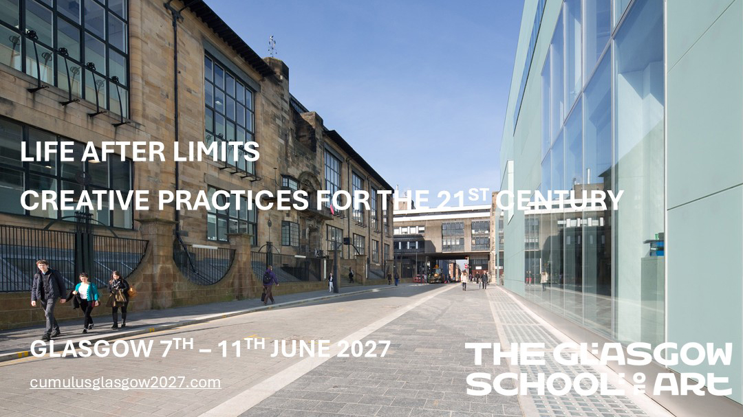 Cumulus Glasgow 2027 – Life After Limits: Creative Practices for the 21st Century